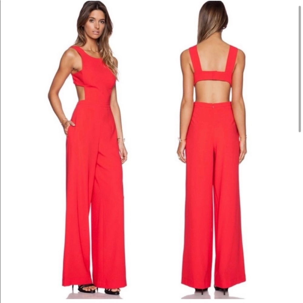 BCBGMaxazria Rossana Cut Out Jumpsuit, Size 0